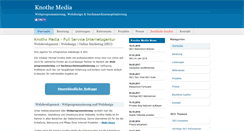 Desktop Screenshot of knothemedia.de