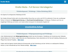 Tablet Screenshot of knothemedia.de